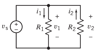 Solved A voltage source and two resistors are connected in | Chegg.com